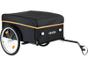 VEVOR Bike Cargo Trailer 130 lbs Load Heavy-Duty Bicycle Wagon Cart Folding, Foldable Compact Storage with Waterproof Cover, 20-Inch Wheels, Reflectors, Carbon Steel Frame, Fits 22-28 in Bike Wheels