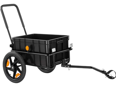 Vevor Bicycle Cargo Trailer 100 lbs 2-in-1 Pushcart with Waterproof Cover New