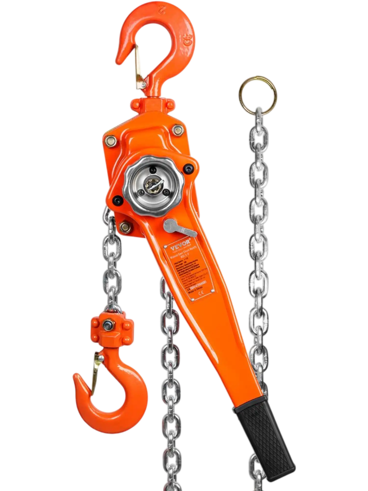 Vevor Manual Lever Chain Hoist 1.5 Ton 20' G80 Galvanized Carbon Steel Come Along New