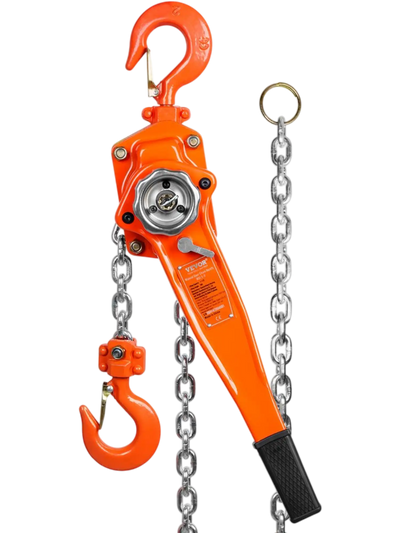Vevor Manual Lever Chain Hoist 1.5 Ton 20' G80 Galvanized Carbon Steel Come Along New