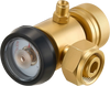 VEVOR CGA520 Acetylene Regulator for B-Type Tanks, AR-B Air Acetylene Regulator Gauge with 3/8"-24 LH Outlet Connection, Heavy-Duty Brass Body for Welding Brazing Applications