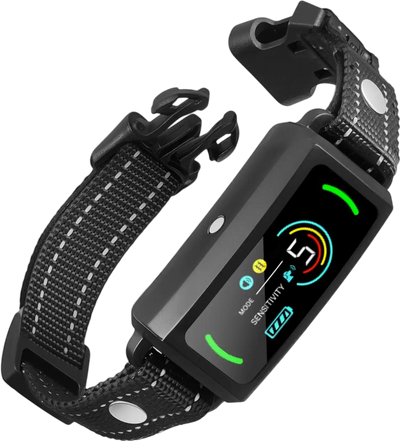VEVOR Dog Bark Collar, Smart Bark Collar for Large Medium Small Dogs, IP67 Waterproof Rechargeable Anti-Bark Collars for Dogs, Dog Anti-Barking Device, 6 Adjustable Sensitivity Beep Vibration (Black)