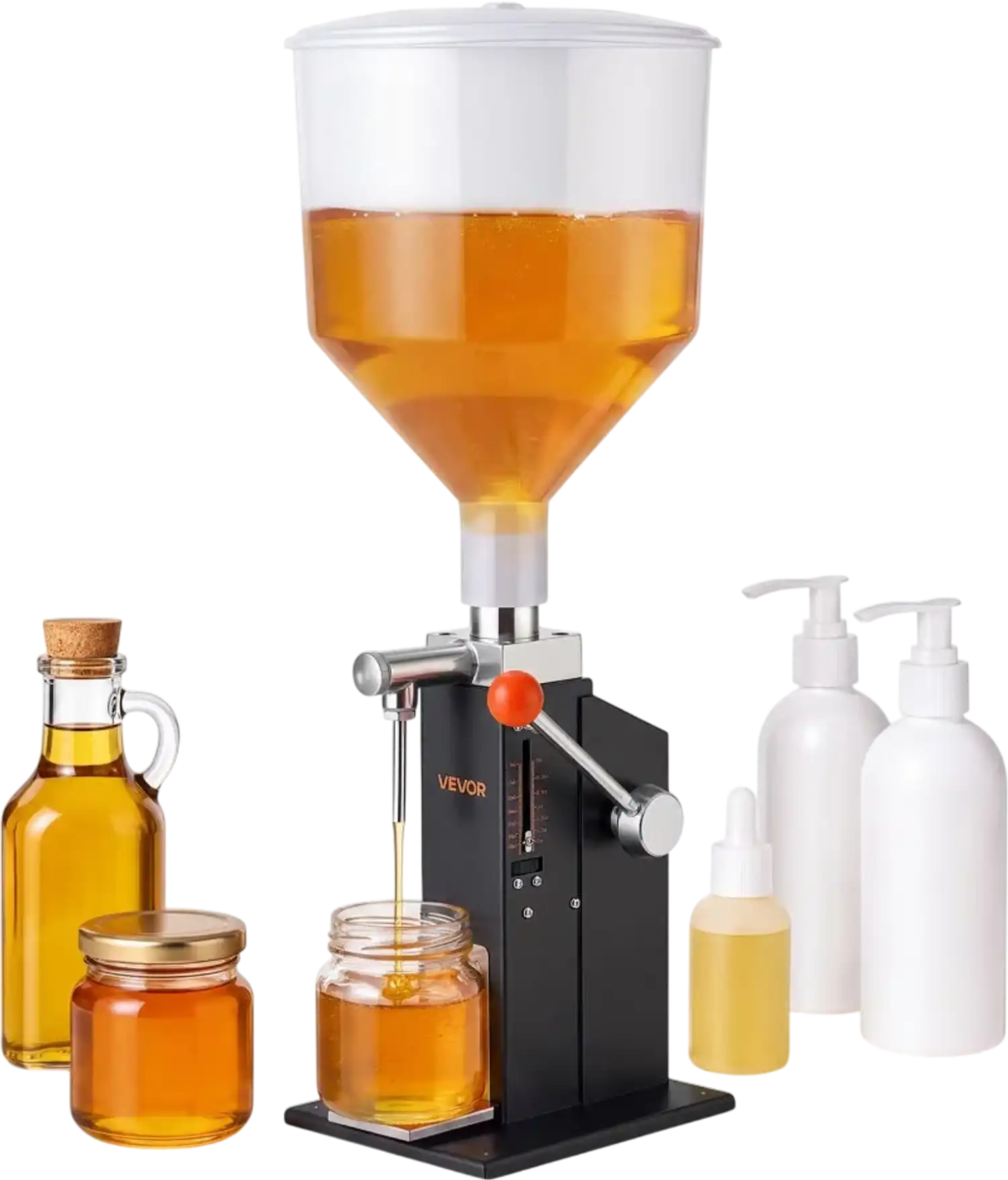 Vevor Manual Filling Machine 5-60 ml Paste Liquid Filler 10 L Hopper New