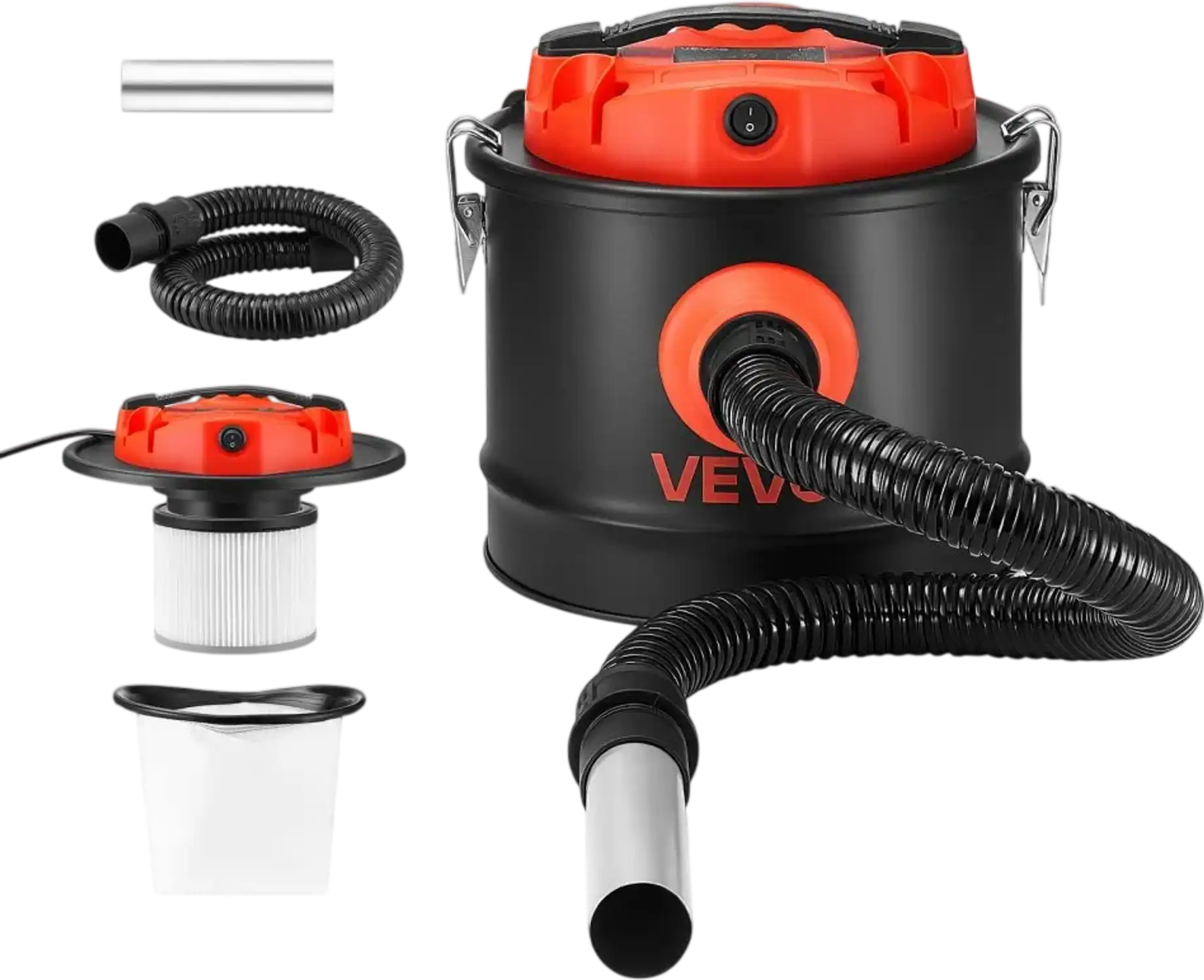 Vevor Ash Vacuum 2.6 Gallon 1200W Fireplace Cleaner New