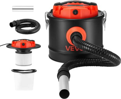 Vevor Ash Vacuum 2.6 Gallon 1200W Fireplace Cleaner New