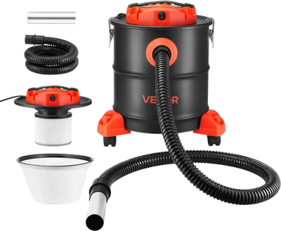 Vevor Ash Vacuum 5.3 Gallon 1200W Fireplace Cleaner New