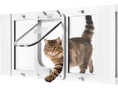 Vevor Cat Door Adjustable Window Fit 31