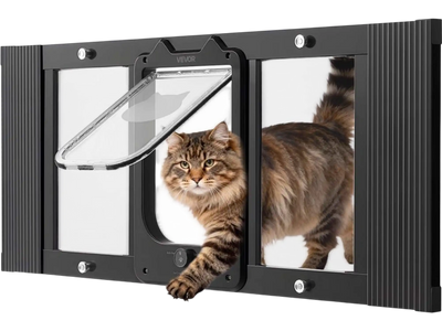 VEVOR Cat Door for Window, Adjustable to Fit Window Width 31
