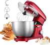 VEVOR Stand Mixer, 8.2 QT Electric Kitchen Mixer, 660W Dough-Mixer, 6 + Pulse Speeds Tilt-head Food-Mixer with Stainless Steel Bowl, Dough Hook, Whisk, Beater, for Baking, Mixing, Whipping & Kneading