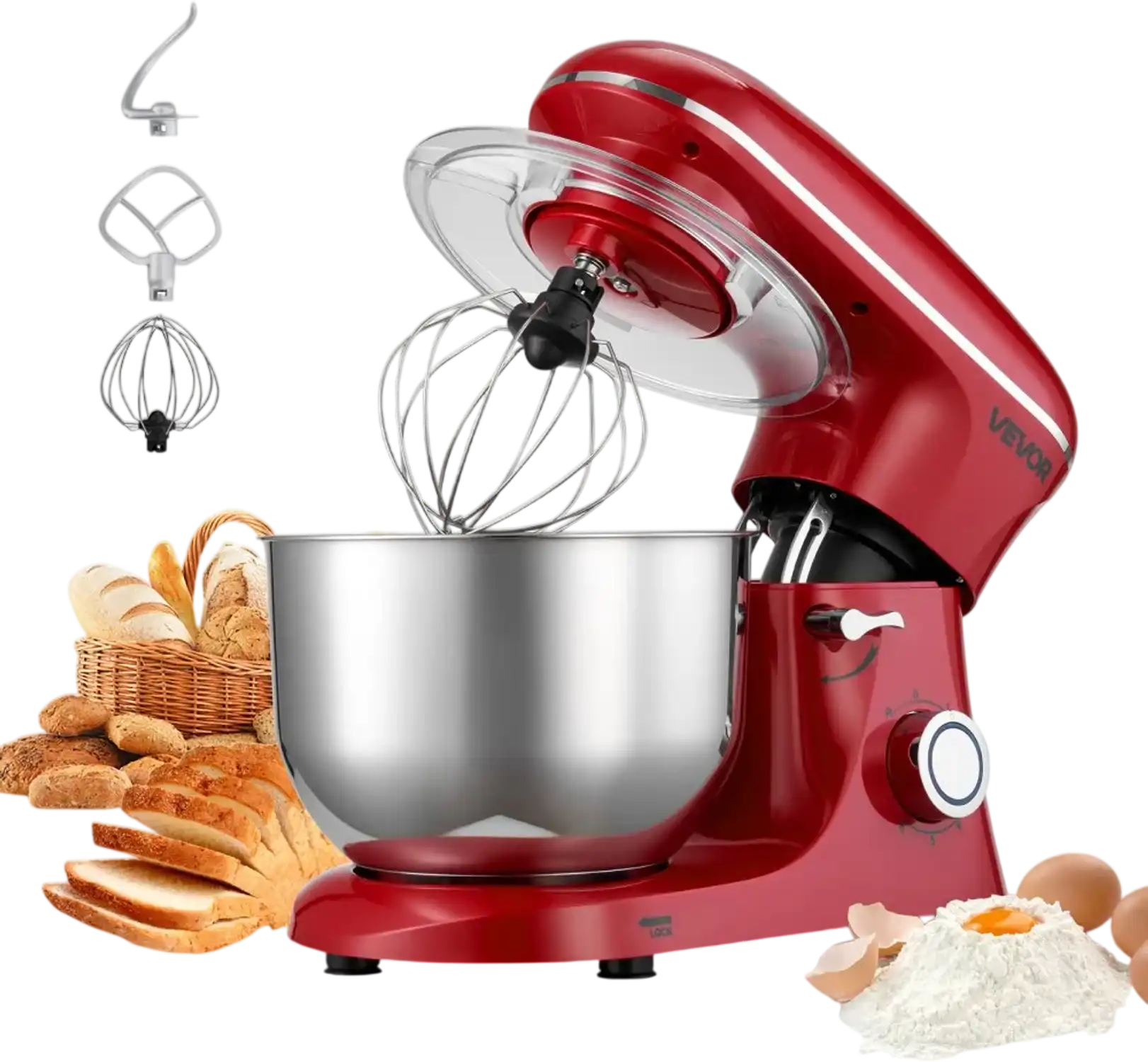 Vevor Stand Mixer 6 Qt Tilt-Head Electric Kitchen Mixer New
