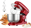 VEVOR Stand Mixer, 6 QT Electric Kitchen Mixer, 660W Dough-Mixer, 6 + Pulse Speeds Tilt-head Food-Mixer with Stainless Steel Bowl, Dough Hook, Whisk, Beater, for Baking, Mixing, Whipping & Kneading