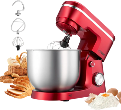 Vevor Stand Mixer 6 QT 300W Tilt-Head Food Mixer Red New
