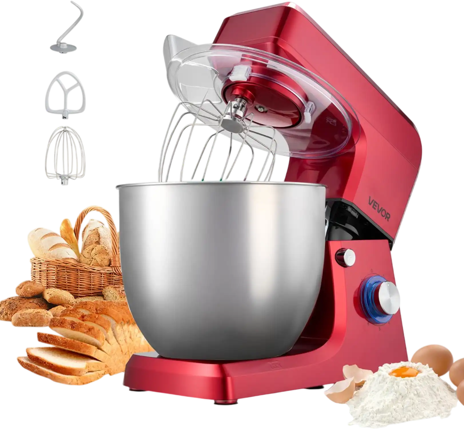 Vevor Stand Mixer 10.3 QT 660W Tilt-Head Food Mixer New