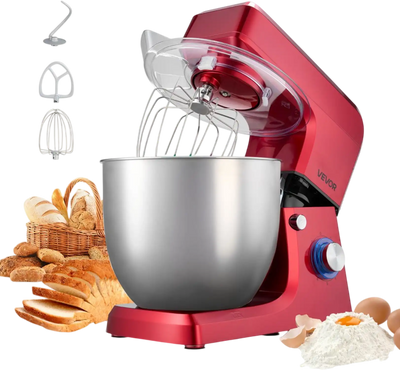 Vevor Stand Mixer 10.3 QT 660W Tilt-Head Food Mixer New