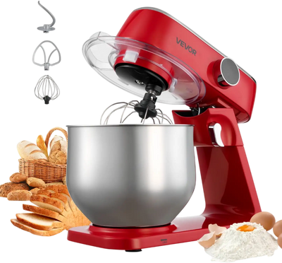 Vevor Stand Mixer 7.8 QT 800W 10-Speed Tilt-Head Food Mixer Red New