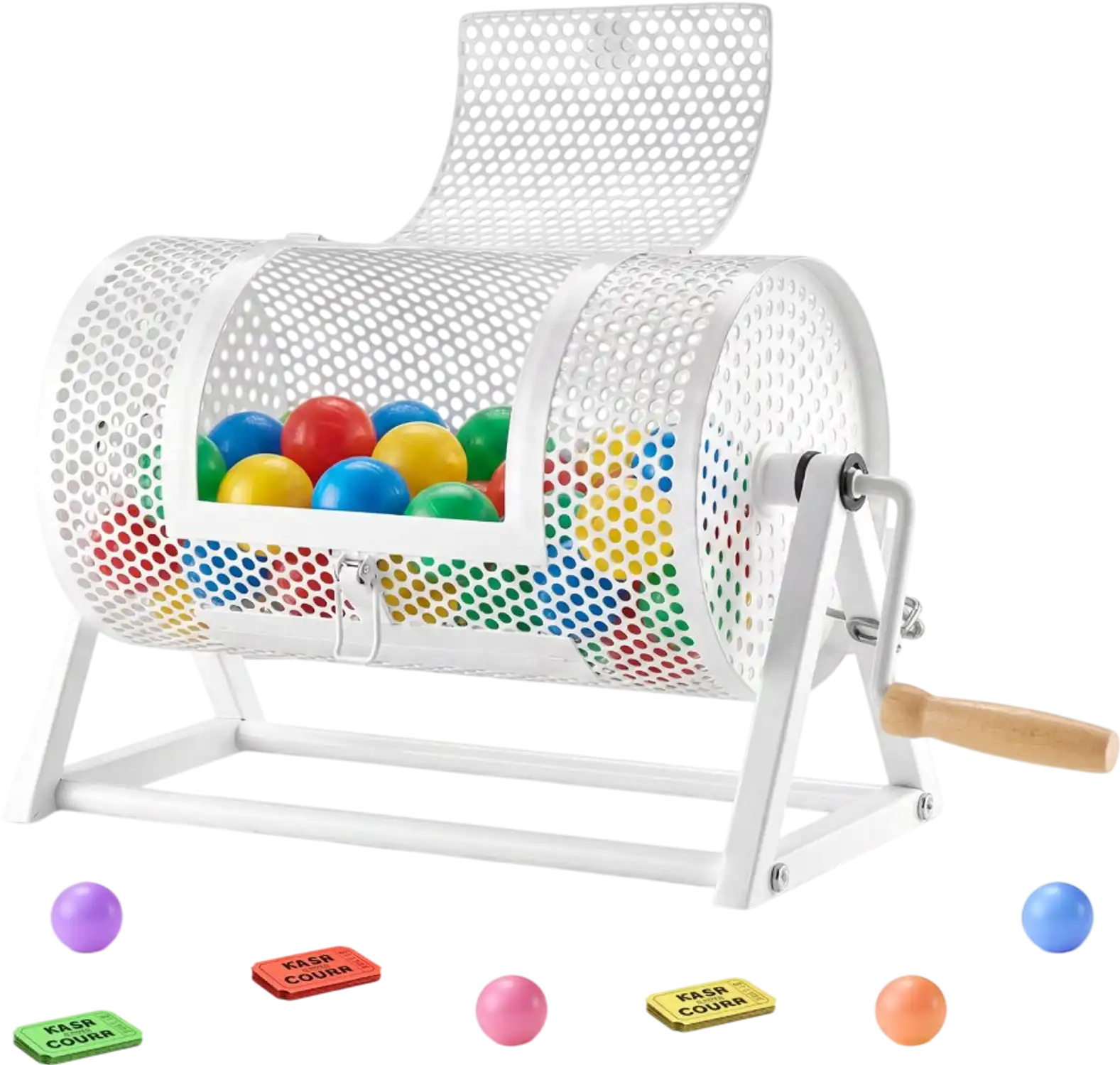 Vevor Raffle Drum Ticket Spinner for Events and Gatherings White New