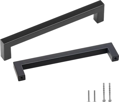 Vevor Cabinet Pulls 10-Pack Matte Black Stainless Steel 5.03