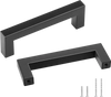 VEVOR 30 Pack Cabinet Pulls, 3.86in / 96mm Center to Center Slim Square Kitchen Cabinet Drawer, Stainless Steel Modern Kitchen Cupboard Door Handles for Kitchen Bathroom Bar Hardware Matte Black