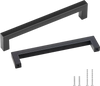 VEVOR 30 Pack Cabinet Pulls, 6.3 inch /160mm Center to Center Slim Square Kitchen Cabinet Drawer, Stainless Steel Modern Kitchen Cupboard Door Handles for Kitchen Bathroom Bar Hardware Matte Black