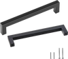 VEVOR 30 Pack Cabinet Pulls, 5.03in / 128mm Center to Center Slim Square Kitchen Cabinet Drawer, Stainless Steel Modern Kitchen Cupboard Door Handles for Kitchen Bathroom Bar Hardware Matte Black