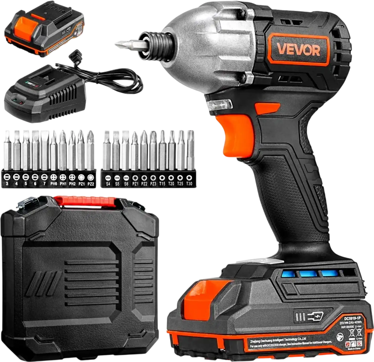 Vevor Impact Driver Cordless 1/4