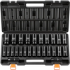 VEVOR Impact Socket Set, 1/2" Drive, 26-Piece Impact Sockets, 6-Point Sockets, Metric 10-30 mm, 32-36 mm, Easy to Identify, with a Sturdy Storage Case, Cr-V Alloy Steel Structure, for Vehicles Repair