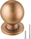 VEVOR Cabinet Knobs, 12 Pack, 0.98 Inch Zinc Alloy Drawer Pulls Door Handles, Round Kitchen Dresser Solid Knobs Cupboard Hardware with Screws for Bathroom Closet Cabinets Drawers, Antique Brass Color