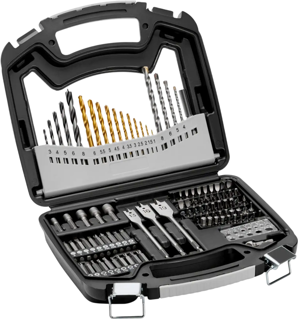 VEVOR Drill Bit Set, 101 Pieces Drill and Driver Bit Set, Screwdriver Bit Set Suitable for Wood Metal Cement Drilling and Screw Driving, Drill Bit Sets Combo Kit Assorted in Organized Carrying Case