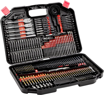 VEVOR Drill Bit Set, 246 Pieces Drill and Driver Bit Set, Screwdriver Bit Set Suitable for Wood Metal Cement Drilling and Screw Driving, Drill Bit Sets Combo Kit Assorted in Organized Carrying Case