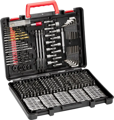 VEVOR Drill Bit Set, 318 Pieces Drill and Driver Bit Set, Screwdriver Bit Set Suitable for Wood Metal Cement Drilling and Screw Driving, Drill Bit Sets Combo Kit Assorted in Organized Carrying Case