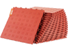 VEVOR Garage Tiles Interlocking, 12 x 12 x 0.53 inch 50 Pack Garage Floor Covering Tiles, Non-Slip Double-Sided Texture Garage Flooring Tiles, for Garages, Basements, Repair Shops, Red