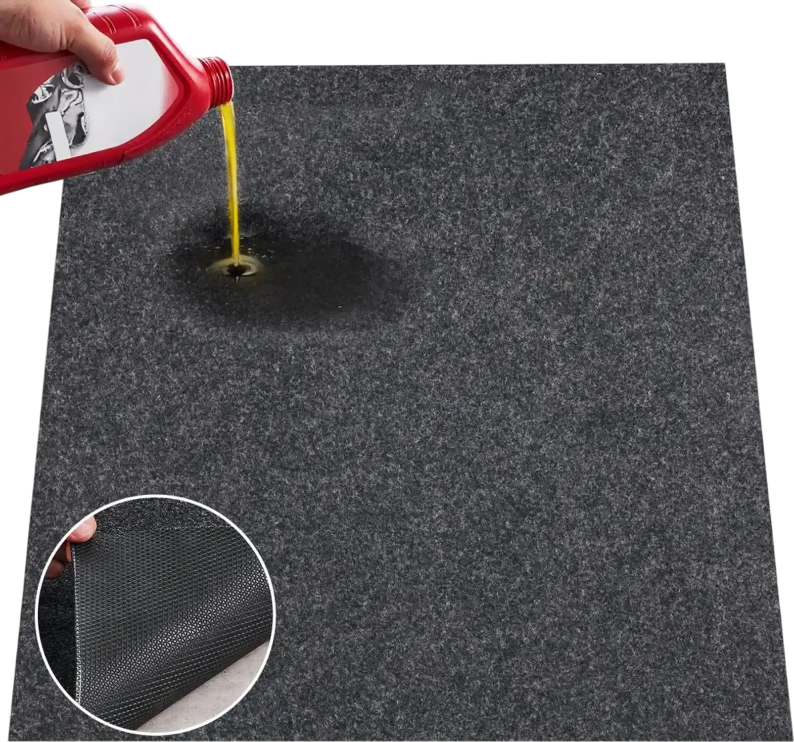 Vevor Garage Floor Mat Waterproof Non-Slip Heavy Duty 6.6' x 8.5' Containment Mat New