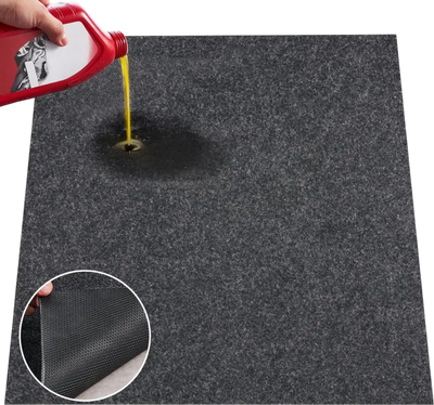 VEVOR Waterproof Garage Floor Mat for Under Car, Non-slip 6.6'x8.5' Compact Size Heavy Duty Containment Mat, Protects Garage Floor from Water, Mud and Oil, For Garages,Greenhouses,Entrance