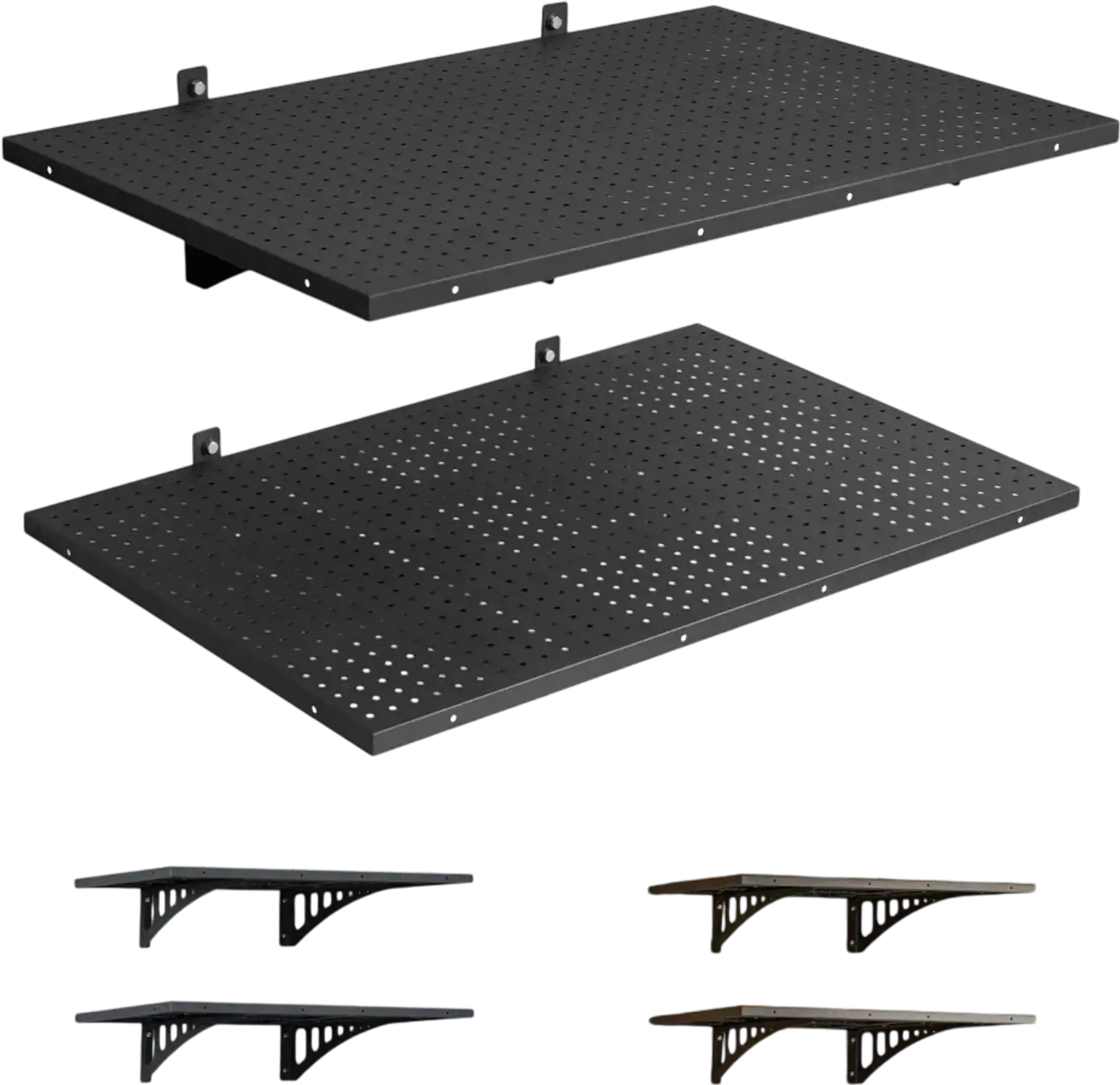 Vevor Wall Shelving 2-Tier Heavy-Duty Garage Storage Rack 24