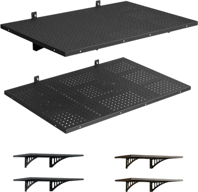Vevor Wall Shelving 2-Tier Heavy-Duty Garage Storage Rack 24