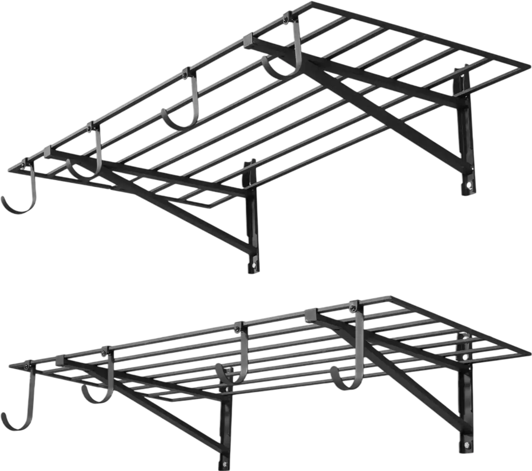 Vevor Wall Shelving 2-Tier Heavy Duty Garage Storage Rack 24