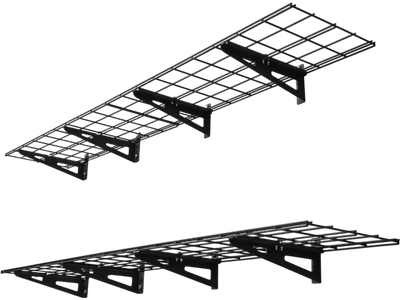 Vevor Garage Shelving 2-Tier Heavy Duty Wall Mounted 4-Pack 12