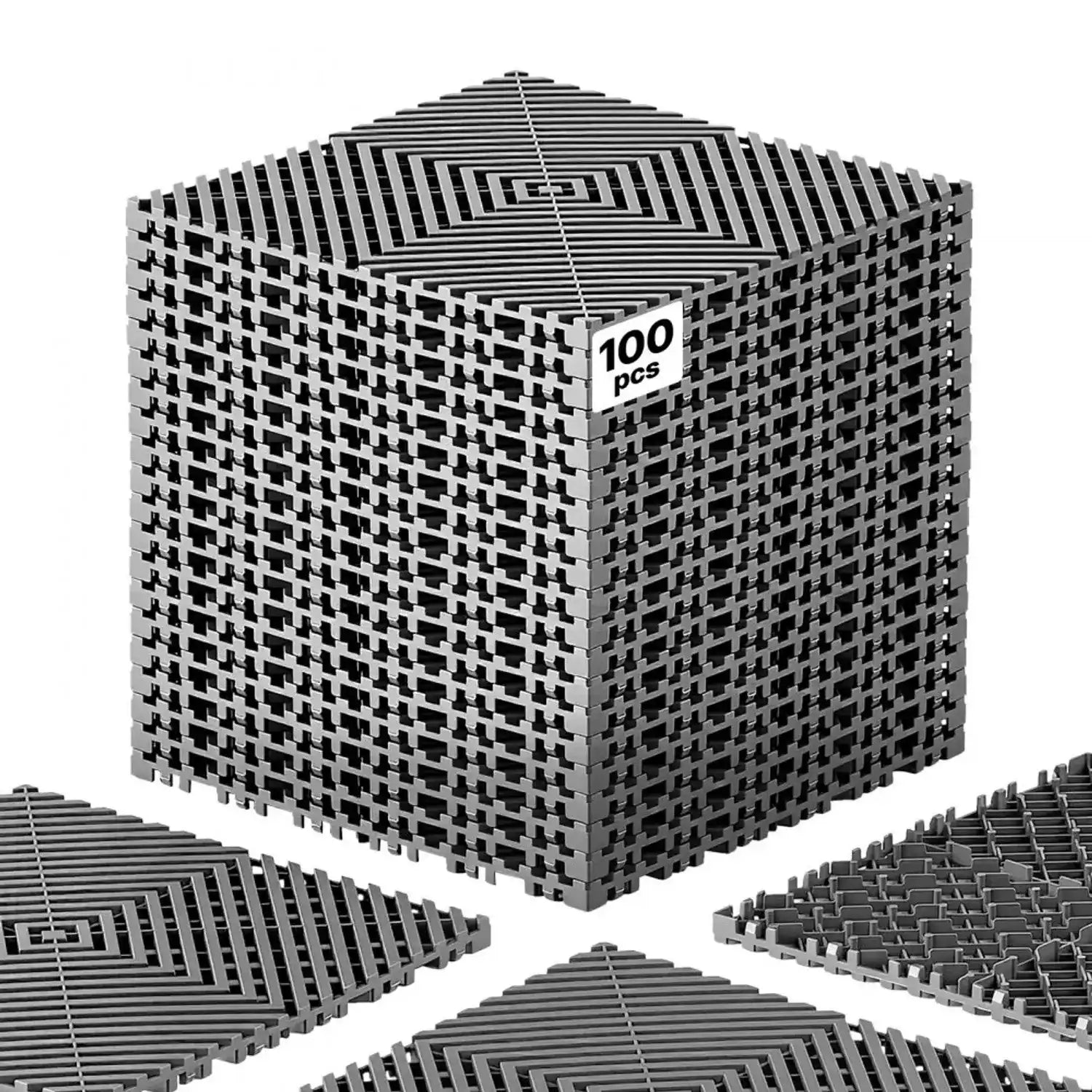 Vevor Drainage Mats Interlocking 100-Pack 12