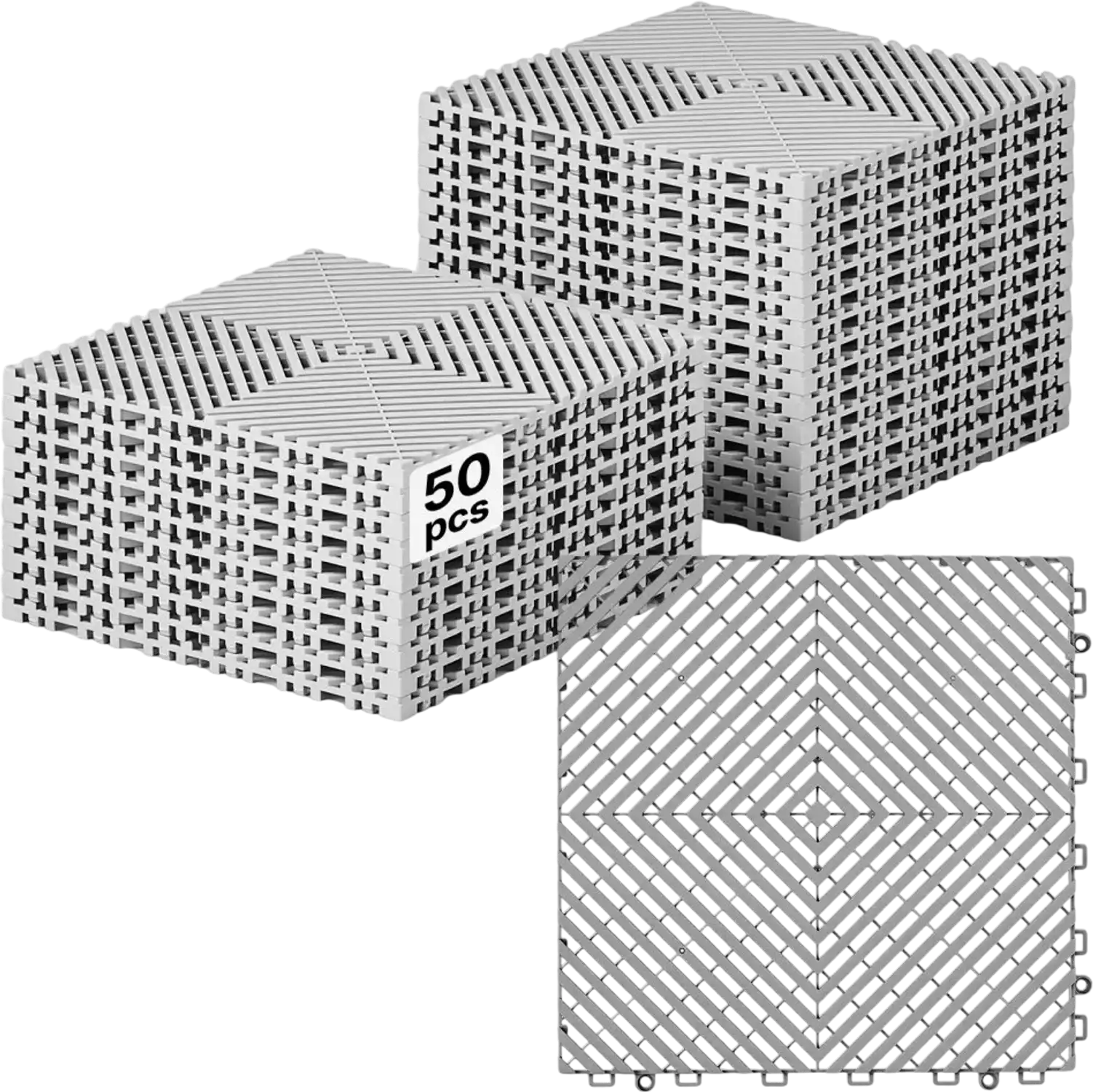Vevor Drainage Mats Interlocking 50-Pack 12