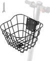 VEVOR Front Bike Basket, Electric Scooter Basket with Fixed Bracket - Max Bearing 20 lbs, Construct from Solid Steel, Kids Bike Basket/Adult Bicycle Basket/Knee Electric Scooter Accessories