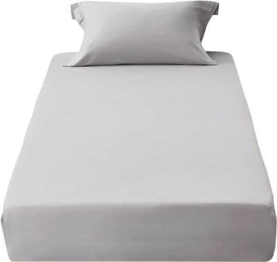 VEVOR Fitted Sheet, 1 Set of 2 Pieces, Twin Size Elastic Fitted Sheet with High-Quality Microfiber, Wear-Resistant & Breathable Twin Fitted Sheet with Single-Sided Brushing, Fit for 15 in Mattress