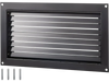 VEVOR Crawl Space Flood Vent, 12\" Height x 20\" Width Foundation Flood Vent, to Reduce Foundation Damage and Flood Risk, Black, Wall Mounted Flood Vent,for Crawl Spaces,Garages & Full Height Enclosur