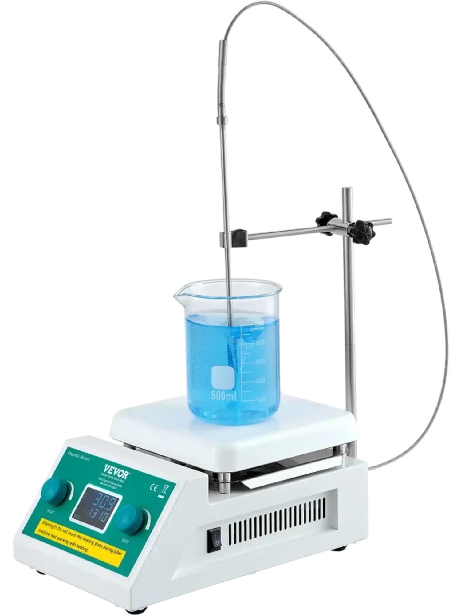 Vevor Magnetic Stirrer Hot Plate 2000mL LED Screen 500W New