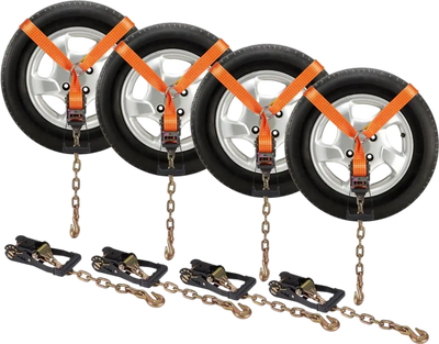 VEVOR Car Tie Down with Chain Anchors, Lasso Style 2