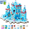 VEVOR Magnetic Blocks, 150 PCS Glacier Castle Set, Magnetic Building Cubes for Kids, STEM Montessori Sensory Toys for Christmas Birthday Gift, Construction Stacking Toy for 3+ Years Old Boys & Girls