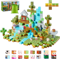 VEVOR Magnetic Blocks, 150 PCS Forest Castle Set, Magnetic Building Cubes for Kids, STEM Montessori Sensory Toys for Christmas Birthday Gift, Construction Stacking Toy for 3+ Years Old Boys & Girls