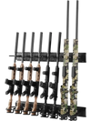 VEVOR Indoor Gun Rack, Heavy Duty Steel, Wall Mount Rifle and Shotgun Rack, 8 Slots for Long Guns, Gun Display Rifle Storage Holder with Screws, for Home Garage Office Retail Shop Hunting Cabin Wall