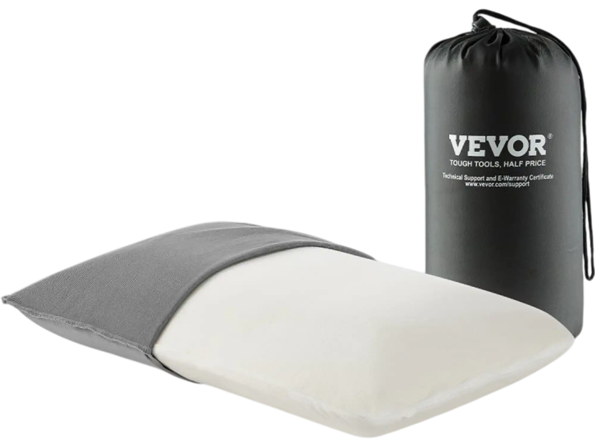 Vevor Camping Pillow Memory Foam Travel Pillow with Washable Cover New