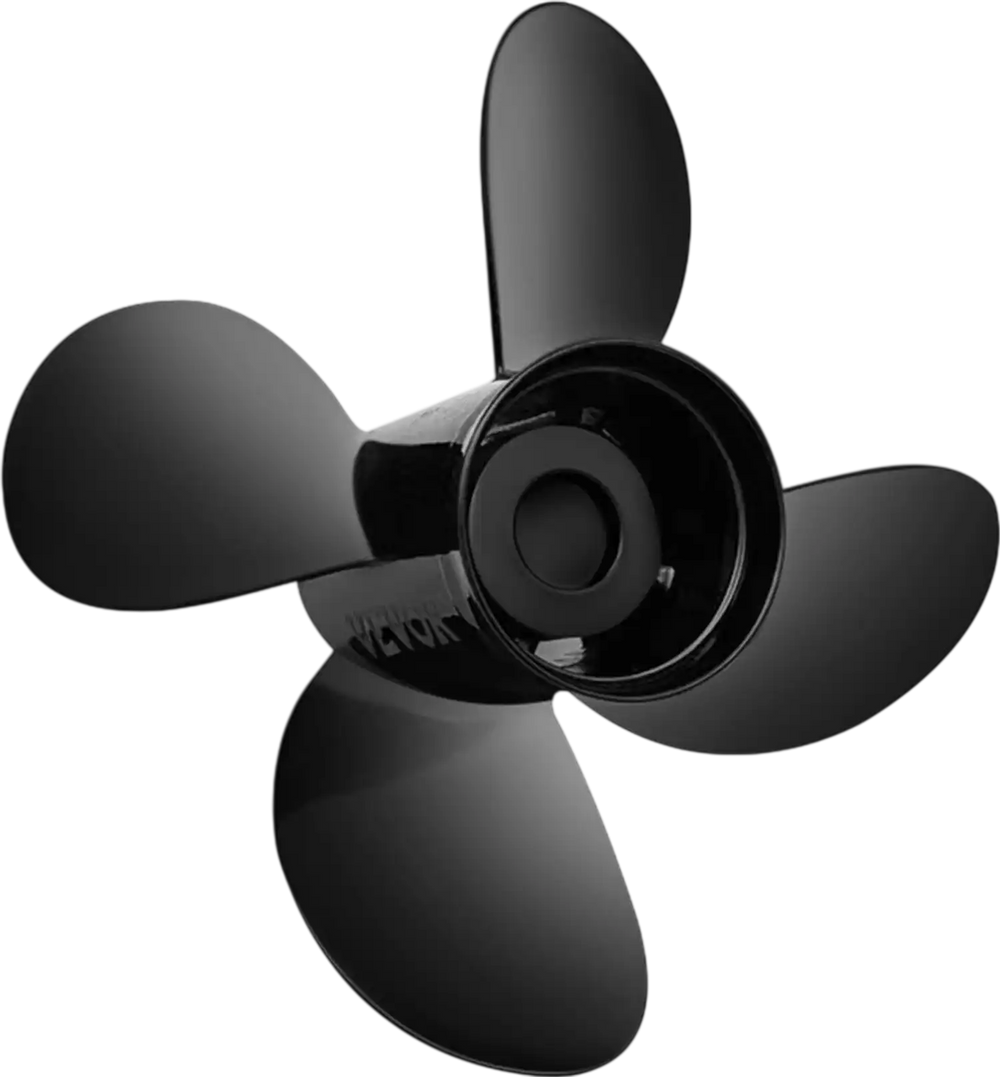 VEVOR Outboard Propeller, Replace for OEM 48-8M0084494, 4-Blade 14 1/2 x 17 Boat Propeller, Compatible with 135-300HP 2-Stroke & 4-Stroke Outboards, Alpha&Bravo I Stern-Drives, RH