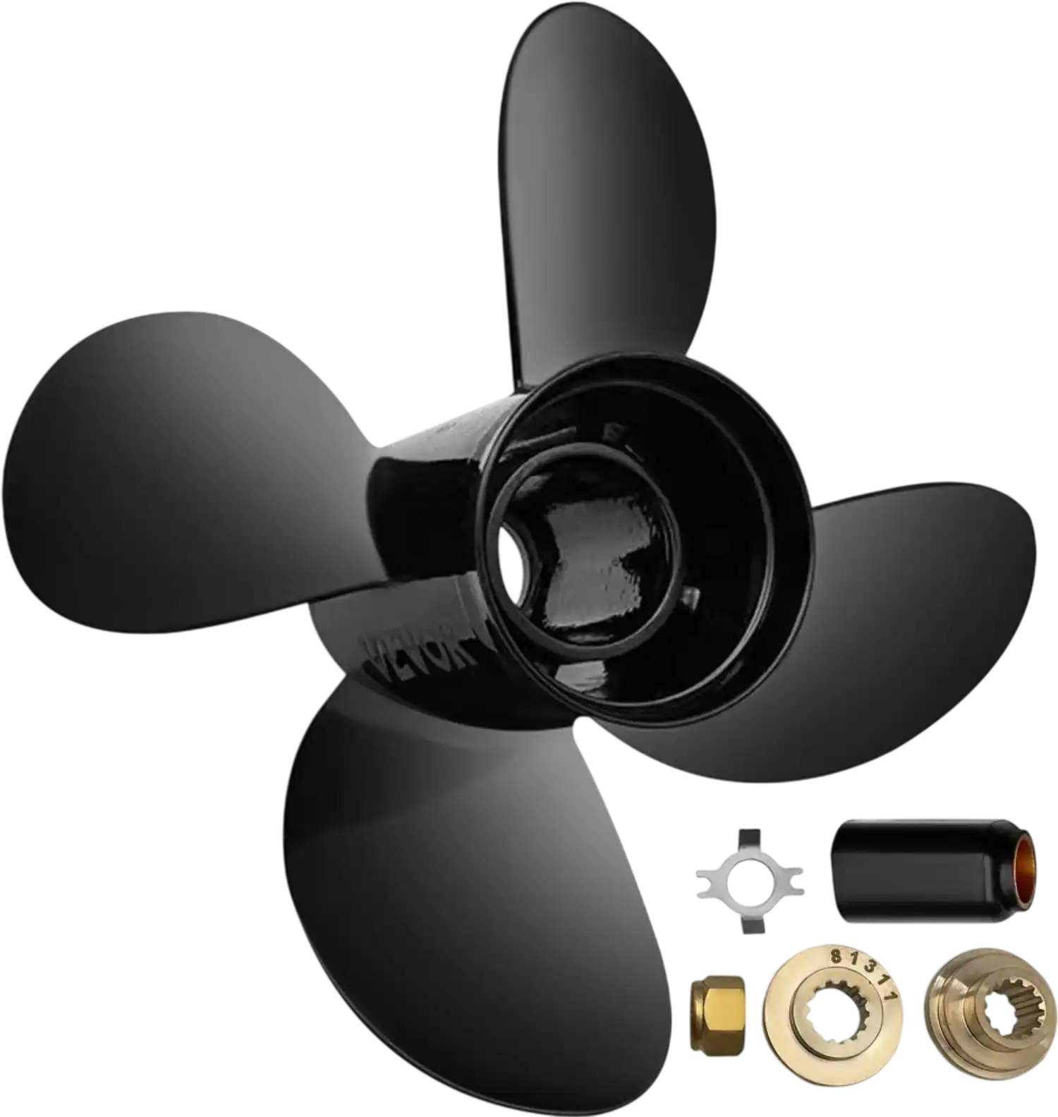 Vevor Outboard Propeller 4-Blade 10.3